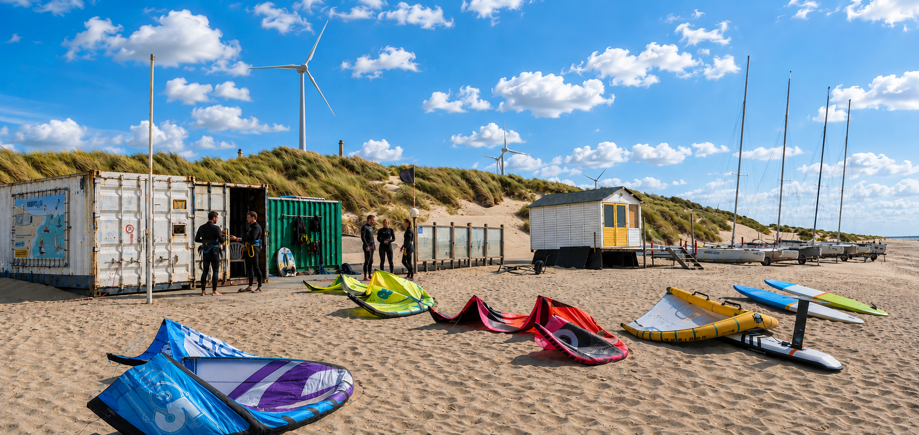 kitesurfen wijk aan zee